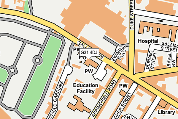 G31 4DJ map - OS OpenMap – Local (Ordnance Survey)