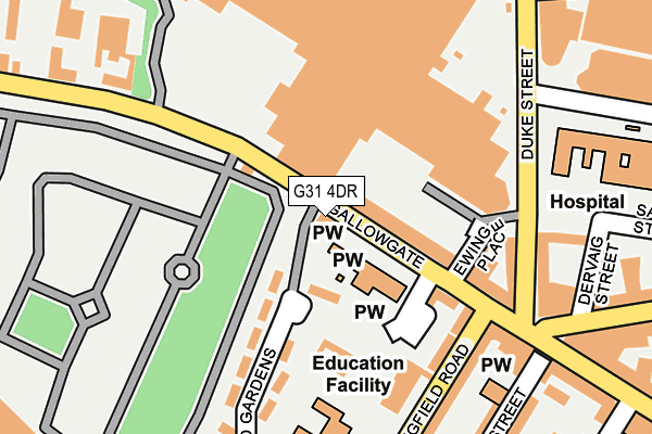 G31 4DR map - OS OpenMap – Local (Ordnance Survey)
