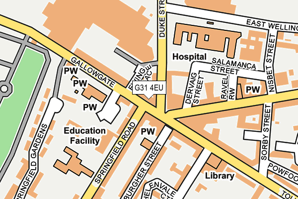 G31 4EU map - OS OpenMap – Local (Ordnance Survey)