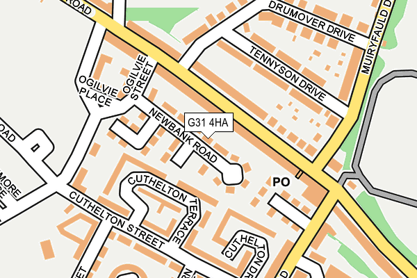 G31 4HA map - OS OpenMap – Local (Ordnance Survey)