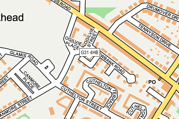 G31 4HB map - OS OpenMap – Local (Ordnance Survey)