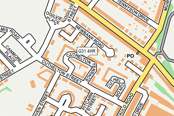 G31 4HR map - OS OpenMap – Local (Ordnance Survey)