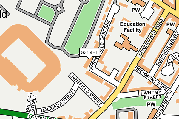 G31 4HT map - OS OpenMap – Local (Ordnance Survey)