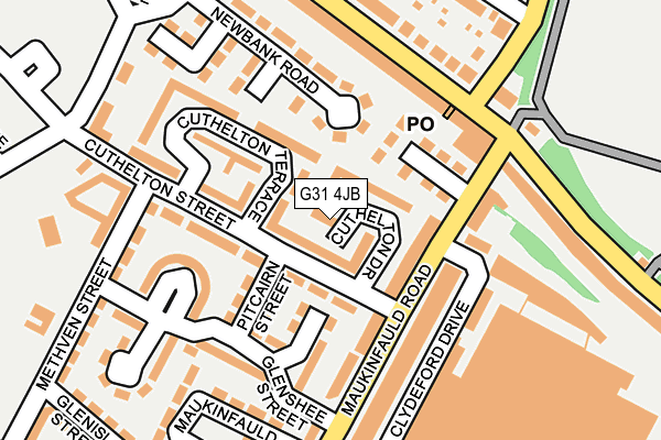 G31 4JB map - OS OpenMap – Local (Ordnance Survey)