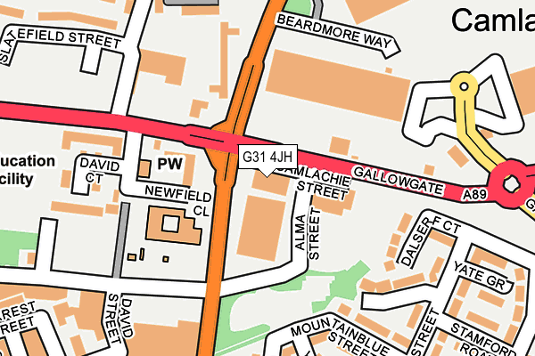 G31 4JH map - OS OpenMap – Local (Ordnance Survey)