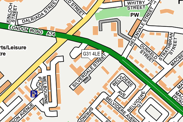 G31 4LE map - OS OpenMap – Local (Ordnance Survey)