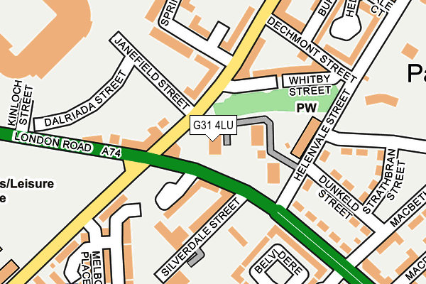 G31 4LU map - OS OpenMap – Local (Ordnance Survey)