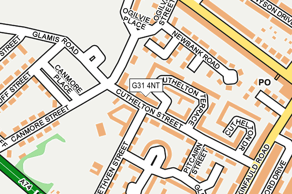 G31 4NT map - OS OpenMap – Local (Ordnance Survey)