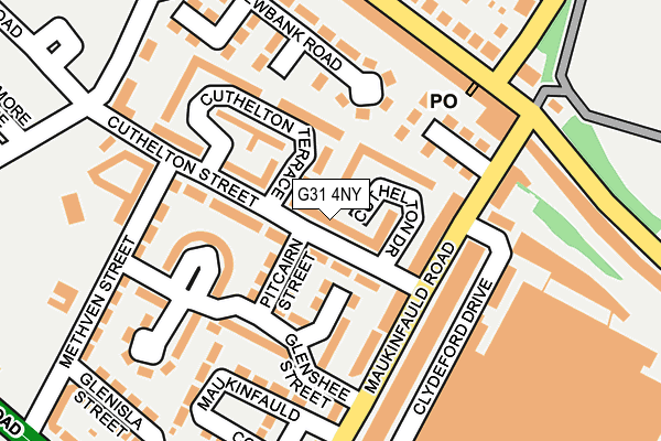 G31 4NY map - OS OpenMap – Local (Ordnance Survey)