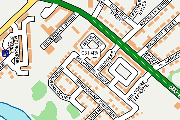 G31 4PA map - OS OpenMap – Local (Ordnance Survey)