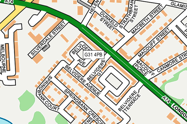 G31 4PB map - OS OpenMap – Local (Ordnance Survey)