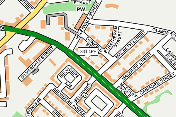 G31 4PE map - OS OpenMap – Local (Ordnance Survey)