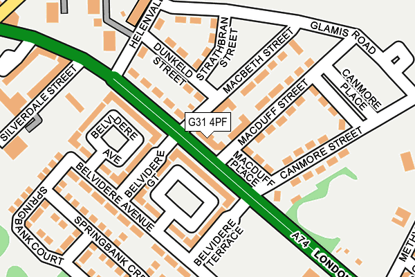 G31 4PF map - OS OpenMap – Local (Ordnance Survey)