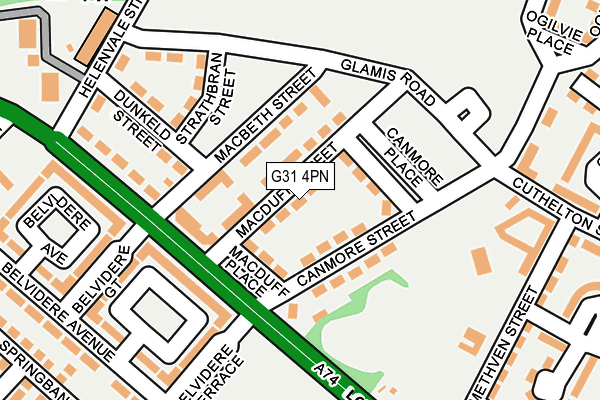 G31 4PN map - OS OpenMap – Local (Ordnance Survey)