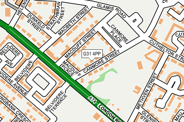 G31 4PP map - OS OpenMap – Local (Ordnance Survey)