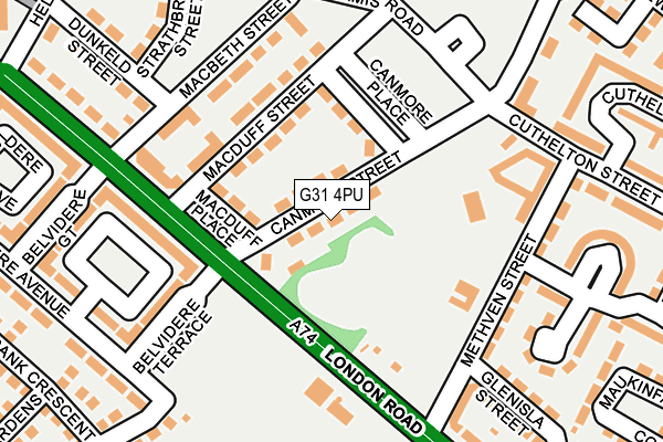 G31 4PU map - OS OpenMap – Local (Ordnance Survey)