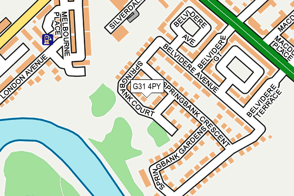 G31 4PY map - OS OpenMap – Local (Ordnance Survey)