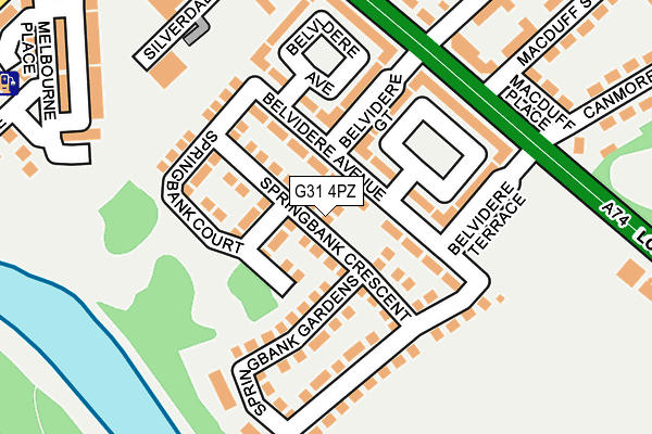 G31 4PZ map - OS OpenMap – Local (Ordnance Survey)