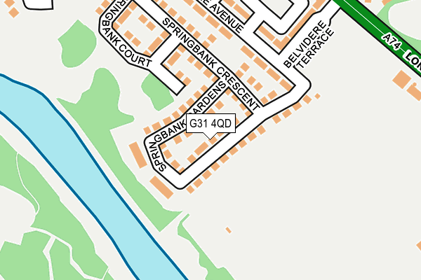 G31 4QD map - OS OpenMap – Local (Ordnance Survey)