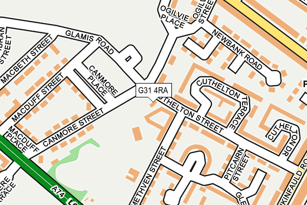 G31 4RA map - OS OpenMap – Local (Ordnance Survey)