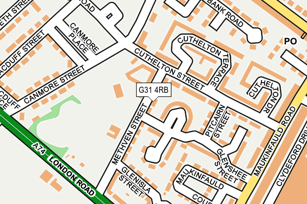 G31 4RB map - OS OpenMap – Local (Ordnance Survey)