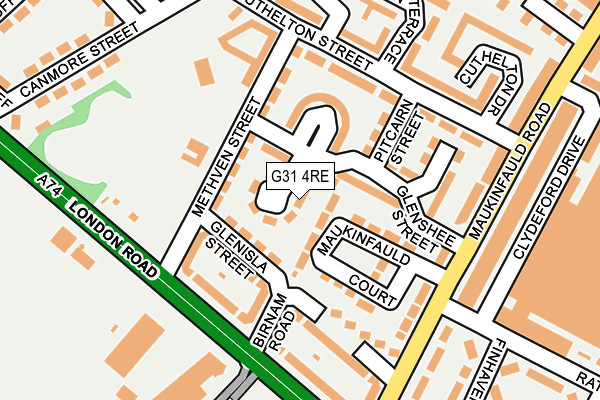 G31 4RE map - OS OpenMap – Local (Ordnance Survey)