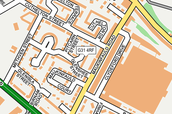 G31 4RF map - OS OpenMap – Local (Ordnance Survey)