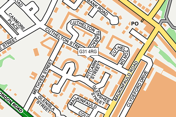 G31 4RG map - OS OpenMap – Local (Ordnance Survey)