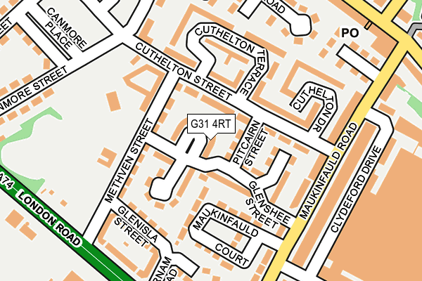 G31 4RT map - OS OpenMap – Local (Ordnance Survey)