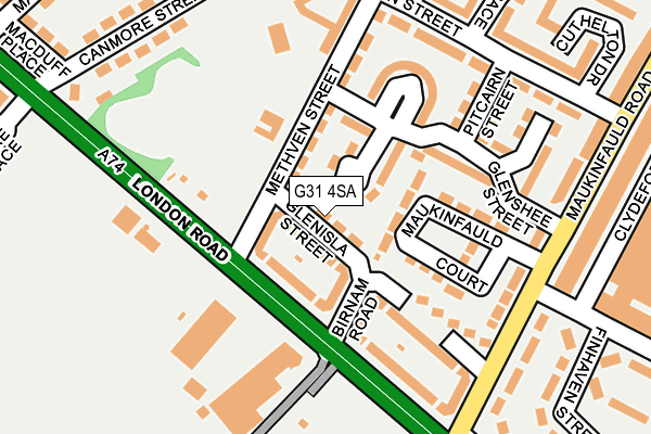 G31 4SA map - OS OpenMap – Local (Ordnance Survey)
