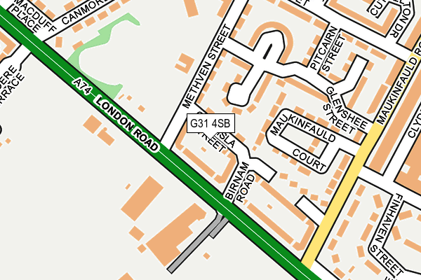 G31 4SB map - OS OpenMap – Local (Ordnance Survey)