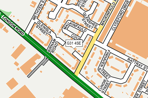G31 4SE map - OS OpenMap – Local (Ordnance Survey)