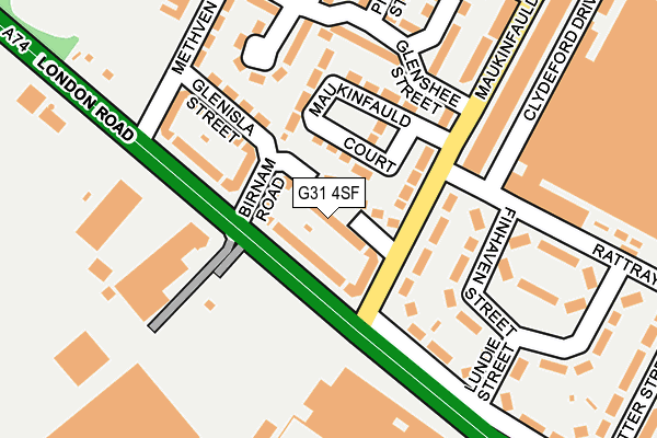 G31 4SF map - OS OpenMap – Local (Ordnance Survey)