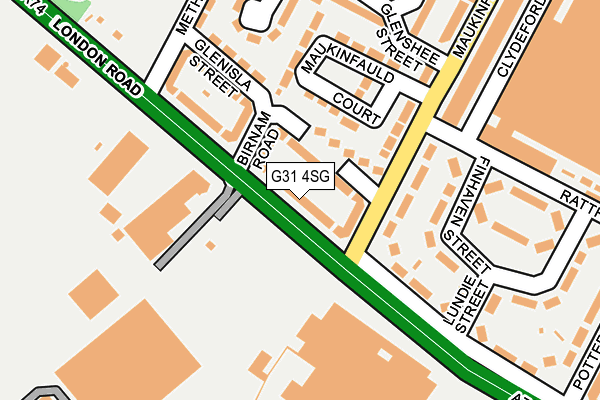 G31 4SG map - OS OpenMap – Local (Ordnance Survey)