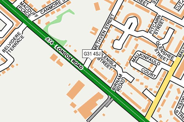 G31 4SJ map - OS OpenMap – Local (Ordnance Survey)