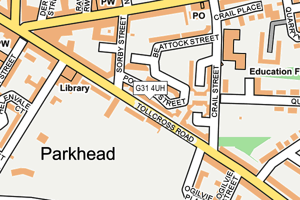 G31 4UH map - OS OpenMap – Local (Ordnance Survey)