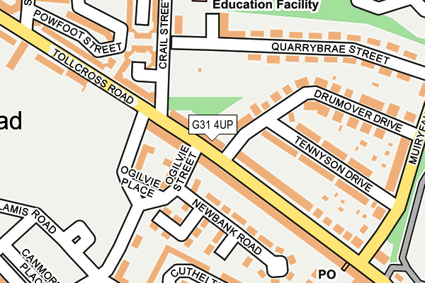 G31 4UP map - OS OpenMap – Local (Ordnance Survey)