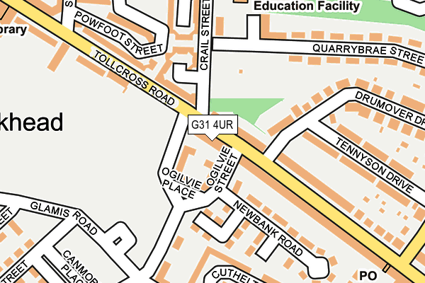G31 4UR map - OS OpenMap – Local (Ordnance Survey)