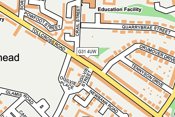 G31 4UW map - OS OpenMap – Local (Ordnance Survey)