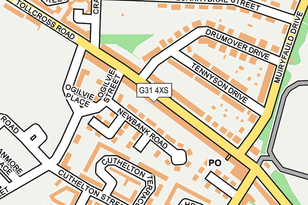 G31 4XS map - OS OpenMap – Local (Ordnance Survey)