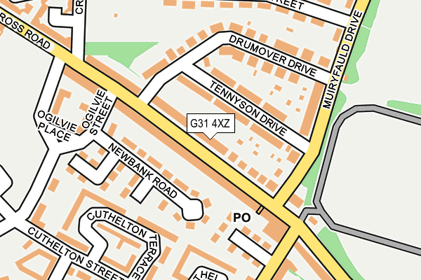 G31 4XZ map - OS OpenMap – Local (Ordnance Survey)