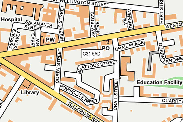 G31 5AD map - OS OpenMap – Local (Ordnance Survey)