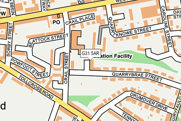 G31 5AR map - OS OpenMap – Local (Ordnance Survey)