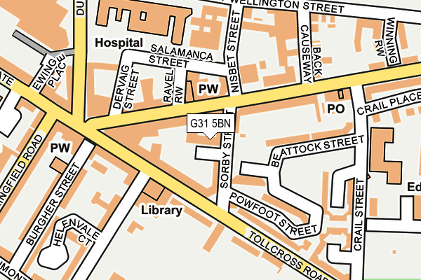 G31 5BN map - OS OpenMap – Local (Ordnance Survey)