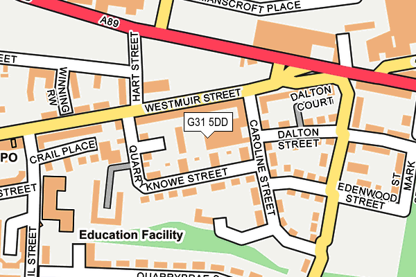 G31 5DD map - OS OpenMap – Local (Ordnance Survey)