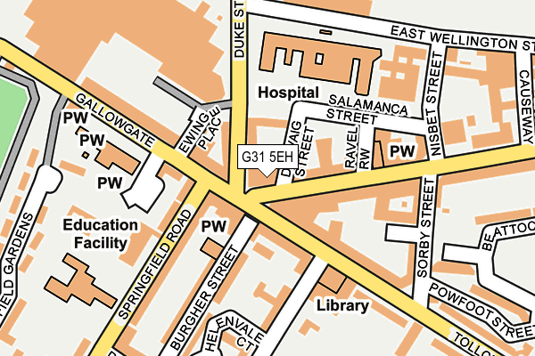 G31 5EH map - OS OpenMap – Local (Ordnance Survey)