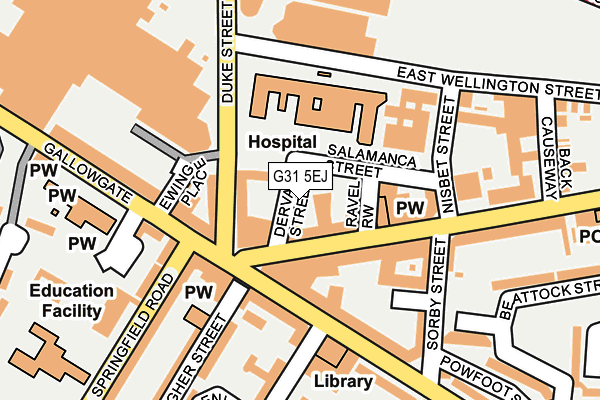 G31 5EJ map - OS OpenMap – Local (Ordnance Survey)