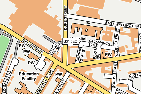 G31 5EQ map - OS OpenMap – Local (Ordnance Survey)