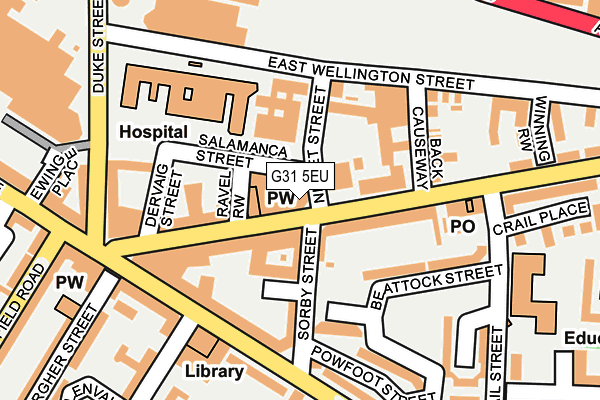 G31 5EU map - OS OpenMap – Local (Ordnance Survey)
