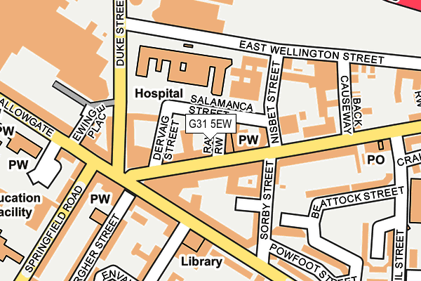 G31 5EW map - OS OpenMap – Local (Ordnance Survey)